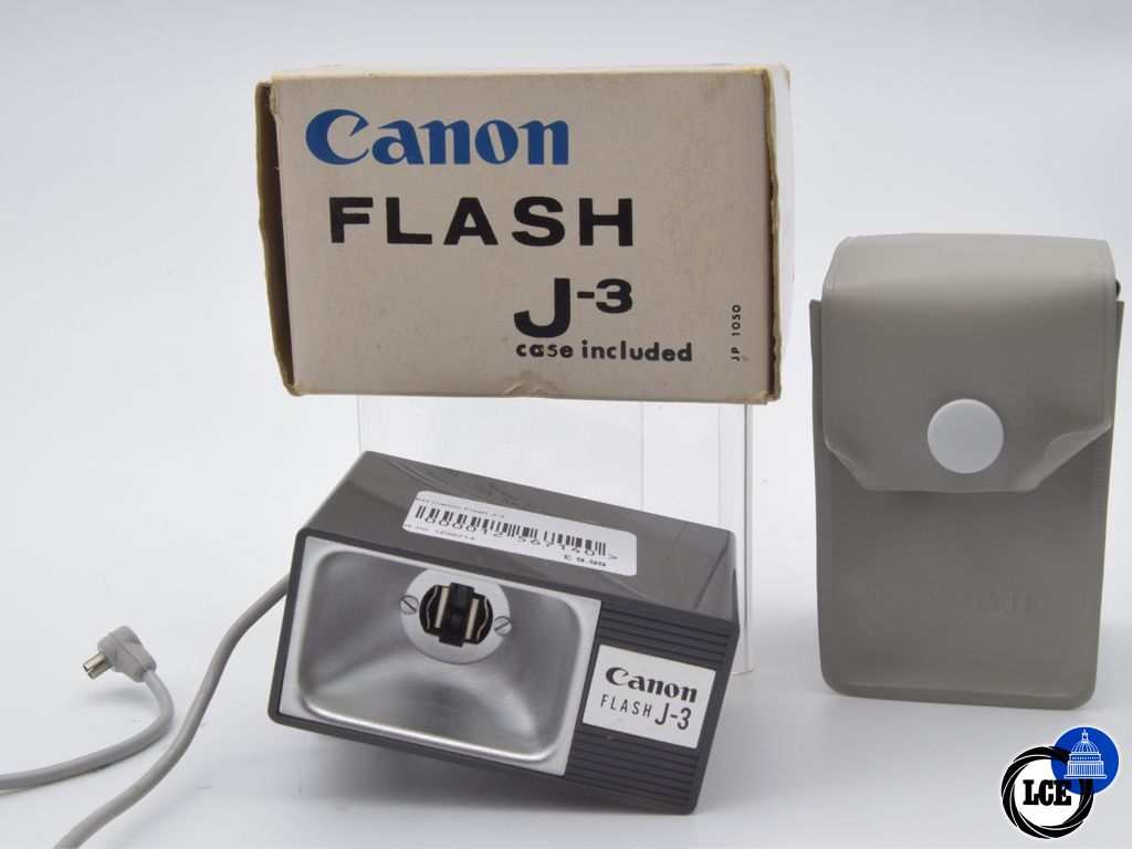 Canon J-3 Flash inc case and box. 