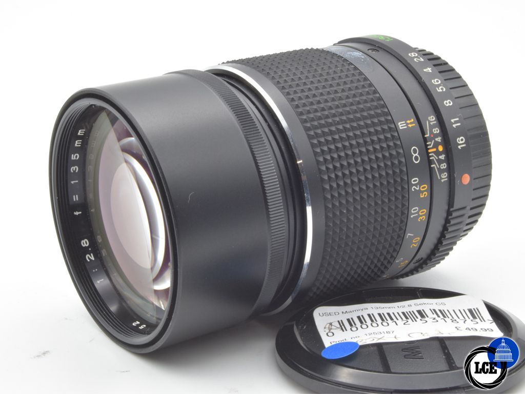 Mamiya 135mm f/2.8 Sekor CS  INC Box and Case 