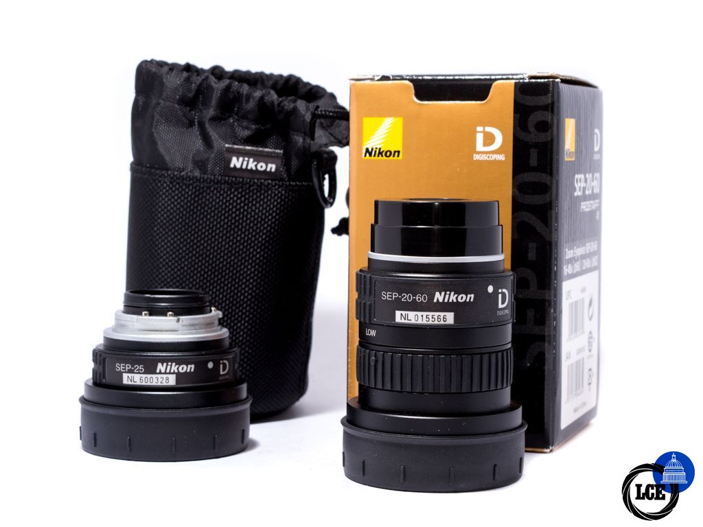 Nikon Prostaff 5 SEP-20-60X & SEP-25X Eyepieces (Free Prostaff 82mm Scope)