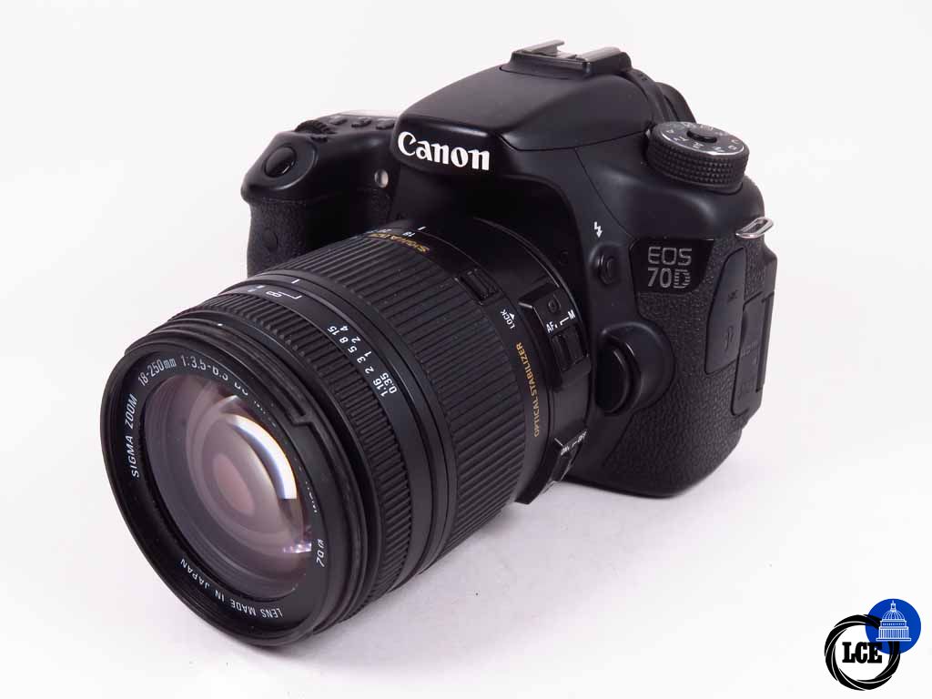 Canon EOS 70D c/w Sigma 18-250mm