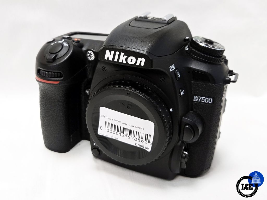 Nikon D7500 Body - Low 1450 Shutter Count