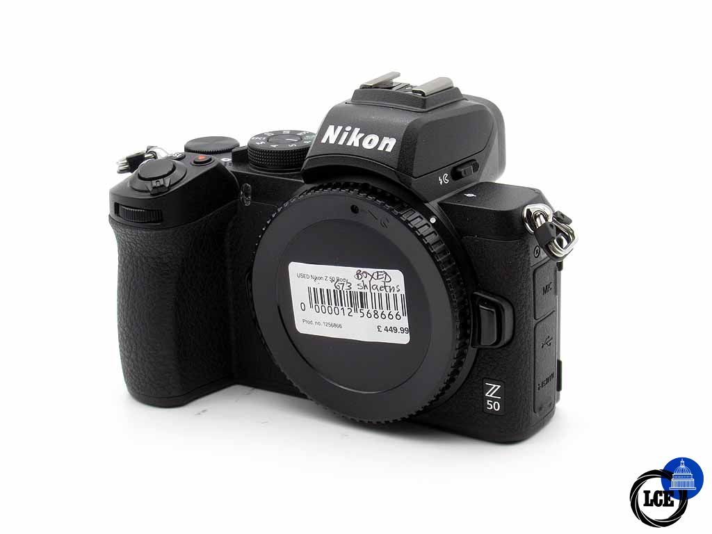 Nikon Z50 Boxed 673 shutter actuations. 