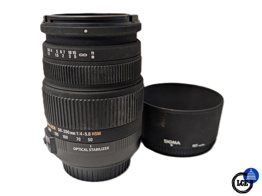 Sigma 50-200mm F4-5.6 DC OS HSM - Canon EF-S Fit Sigma 50-200mm F4-5.6 DC OS HSM - Canon EF-S Fit
