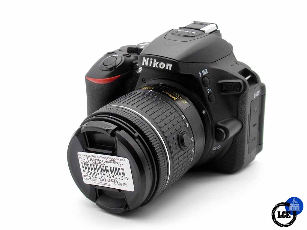 Nikon D5600+ 18-55mm f/3.5-5.6 VR AF-P ED DX G  *ONLY 56 SHUTTER ACTUATIONS*