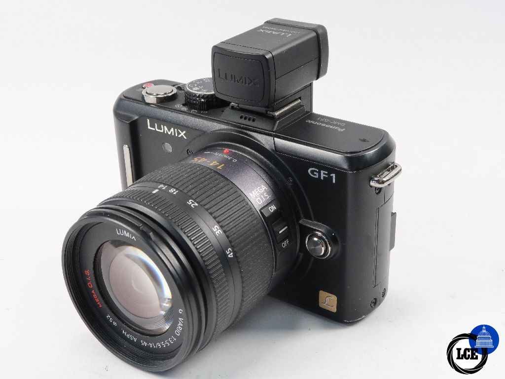 Panasonic GF1 with 14-45mm f3.5-5.6 and LVF1 viewfinder