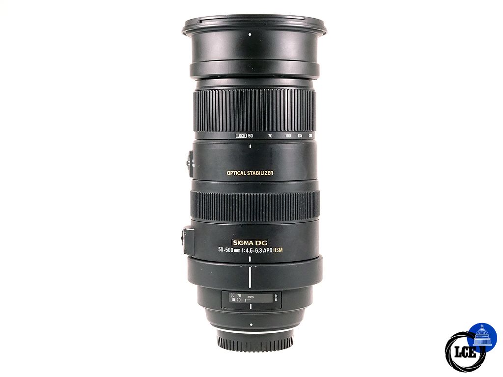 Sigma 50-500mm f4.5-6.3 DG APO HSM Nikon F
