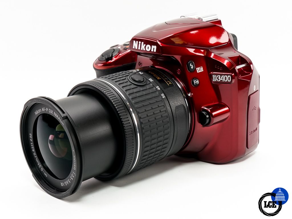 Nikon D3400 + AF-P 18-55mm F3.5-5.6G DX VR * VERY LOW SHUTTER COUNT *
