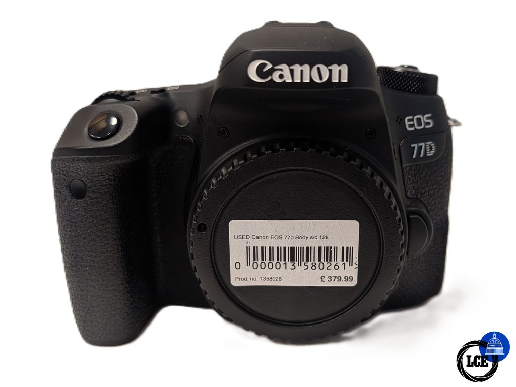 Canon EOS 77D Body - 12k Shutter Count 