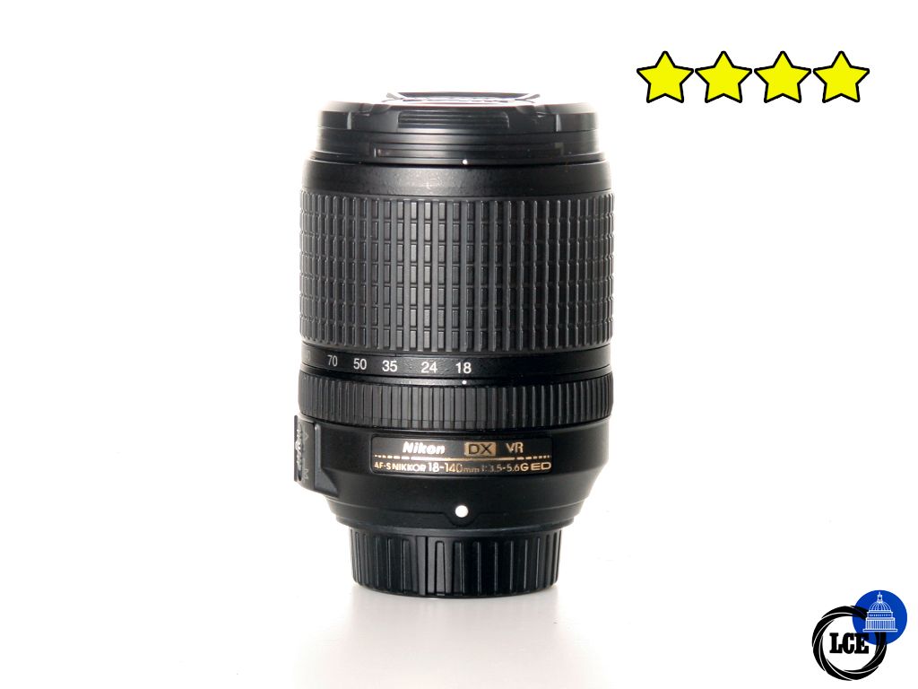 Nikon 18-140mm f3.5-5.6G ED VR DX AF-S (with Hood)