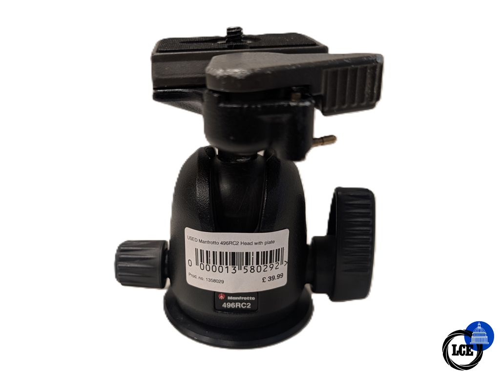 Manfrotto 496RC2 Head with Plate 
