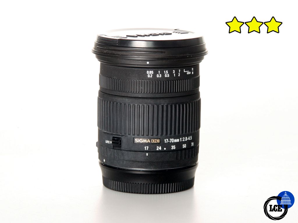 Sigma 17-70mm f2.8-4.5 DC - Canon EF/EF-S Fit (with Hood)