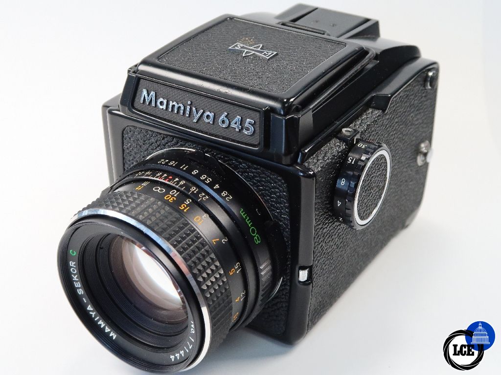 Mamiya M645 with 80mm f2.8 and WLF