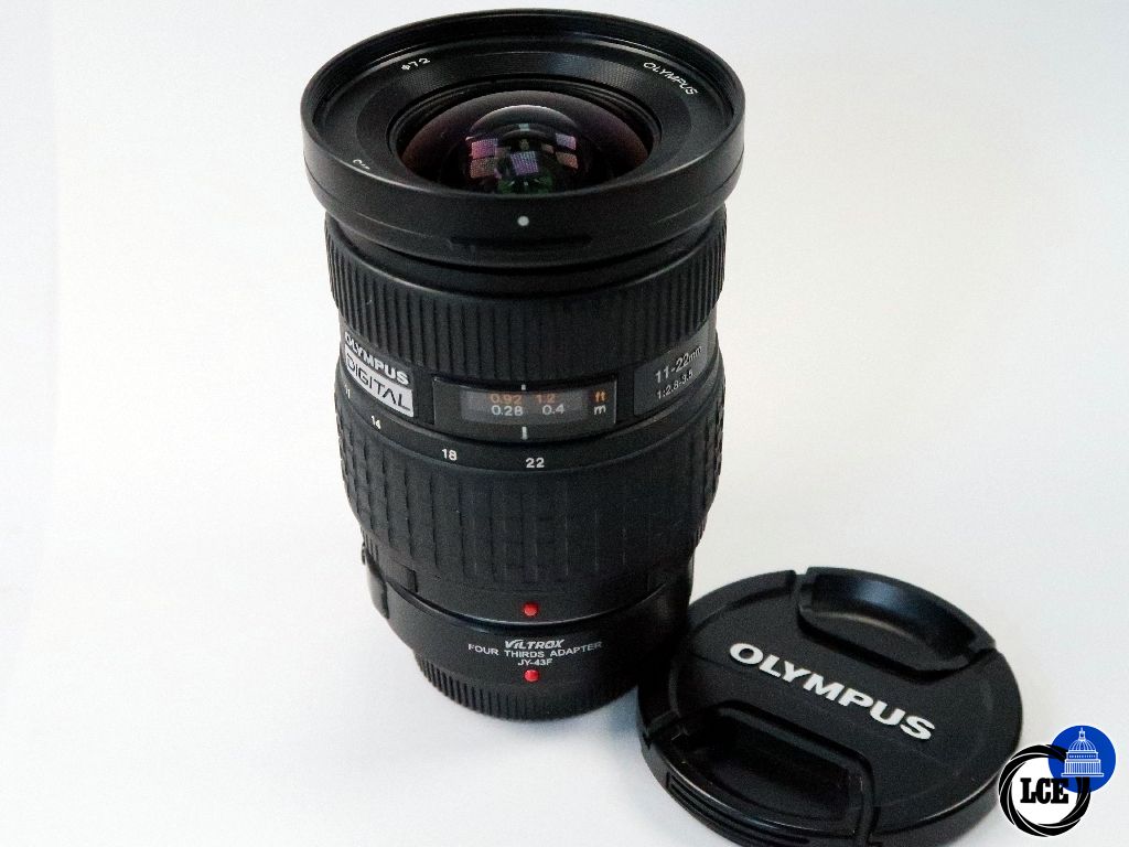 Olympus 11-22mm F2.8-3.5 [Four thirds] with adapter to M43rds