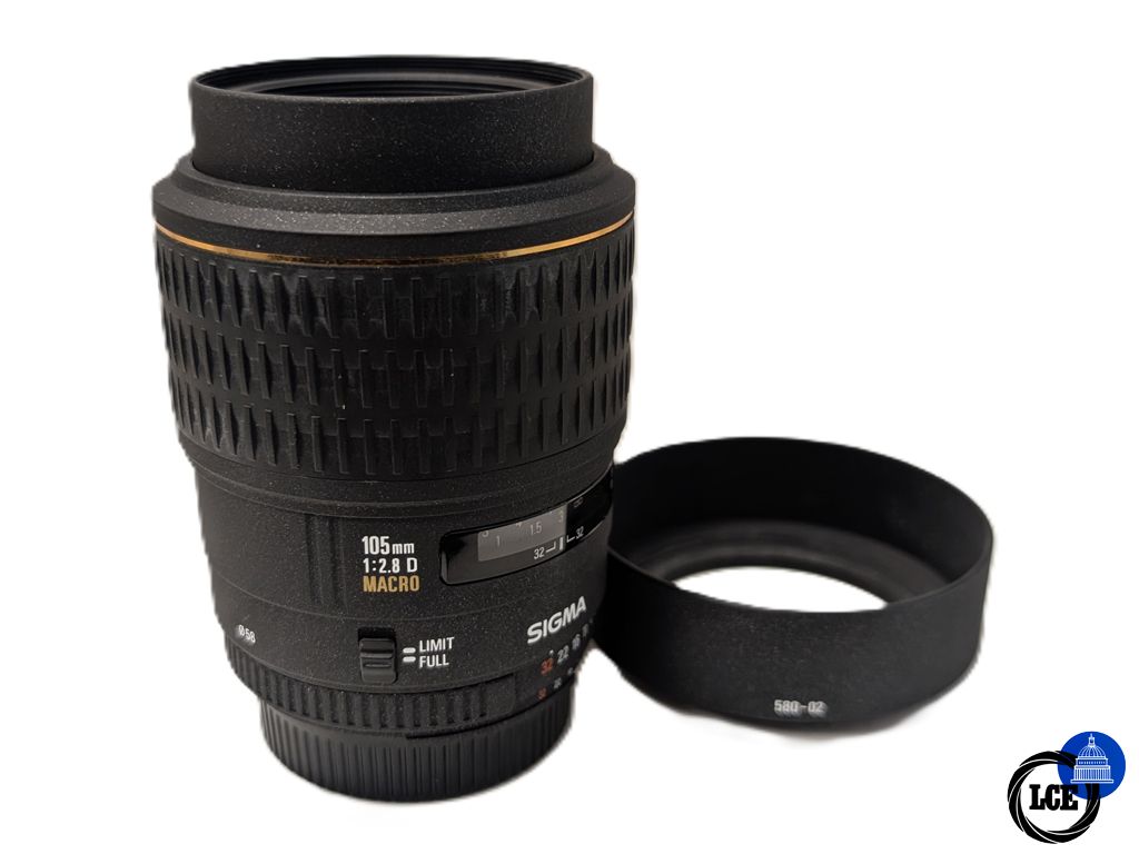 Sigma 105mm F2.8 D DG Macro - Nikon Fit Sigma 105mm F2.8 D DG Macro - Nikon Fit
