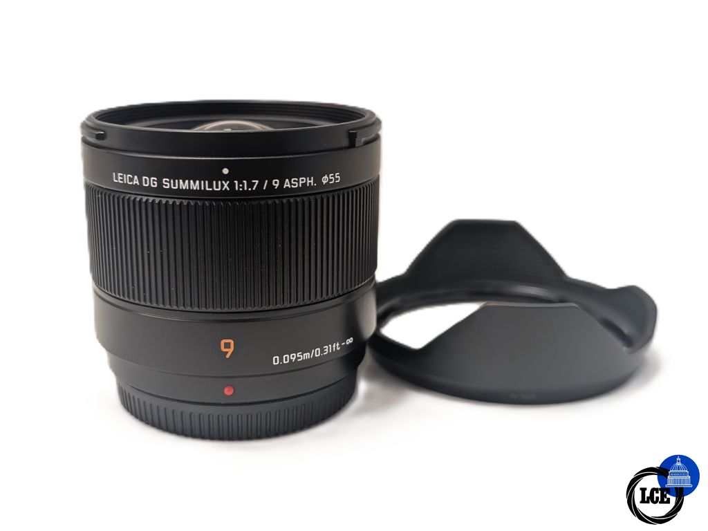 Panasonic Leica DG 9mm F1.7 Summilux ASPH H-X09 - M4/3rds Fit 