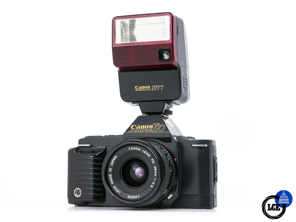 Canon T70 + 28mm f2.8 + 277T