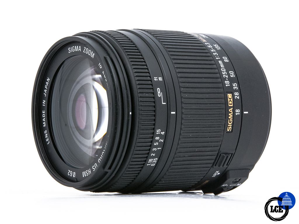 Sigma 18-250mm f3.5-6.3 DC Macro HSM OS Canon EF-S Mount Sigma 18-250mm f3.5-6.3 DC Macro HSM OS Canon EF-S Mount