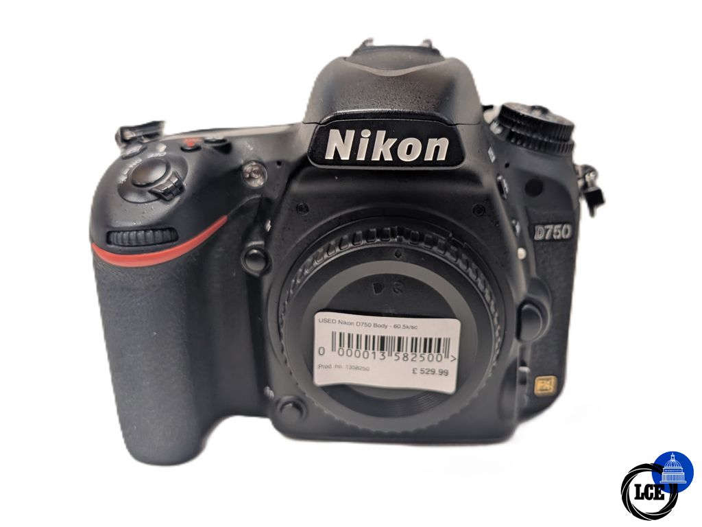 Nikon D750 Body - 60.5k Shutter Count 