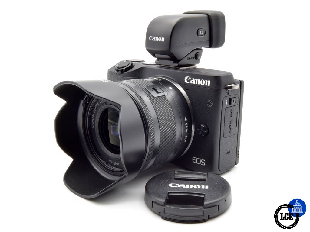 Canon EOS M3 + 15-45mm f/3.5-6.3 IS STM + EVF-DC1 Viewfinder Canon EOS M3 + 15-45mm f/3.5-6.3 IS STM + EVF-DC1 Viewfinder