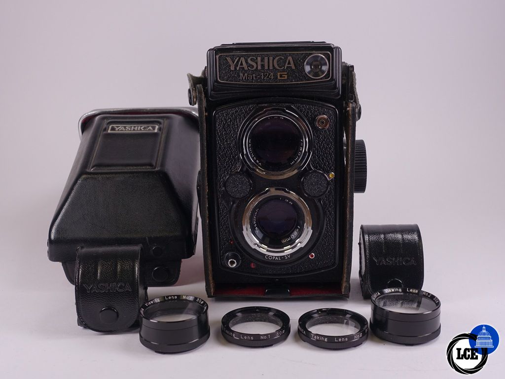Yashica 124G and 2 Lenses