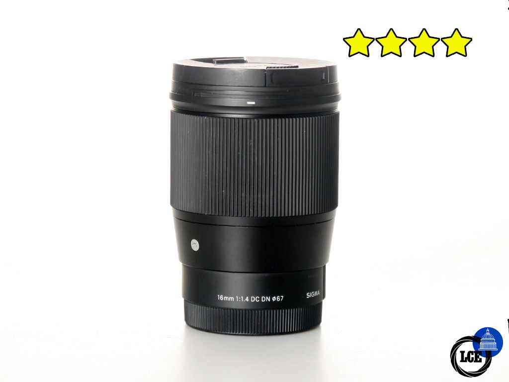 Sigma 16mm F1.4 DC DN Contemporary - Sony E (BOXED) with Hood