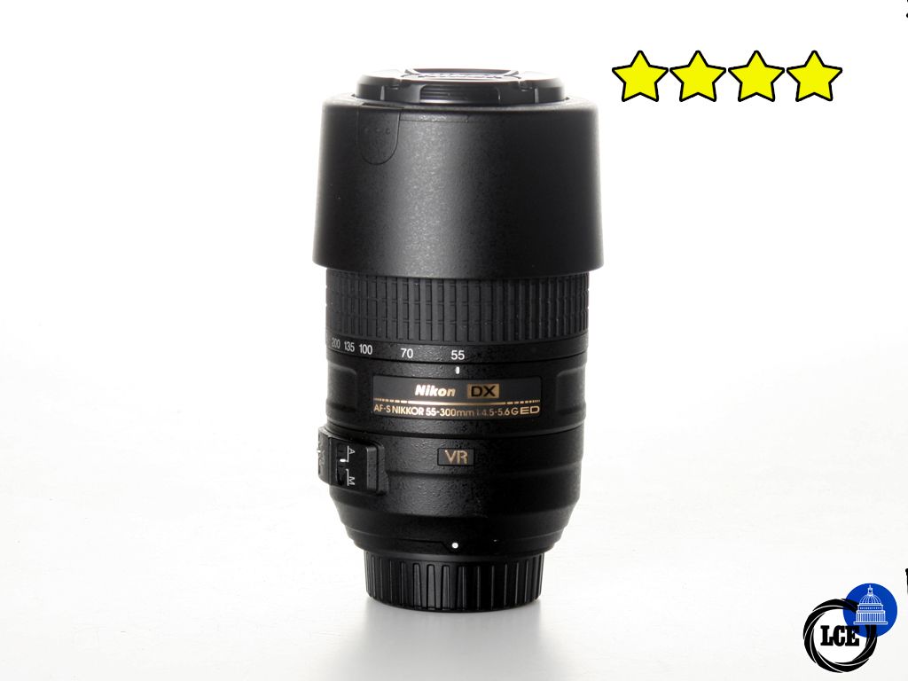 Nikon 55-300mm f4.5-5.6 G ED VR DX AF-S (with Hood)