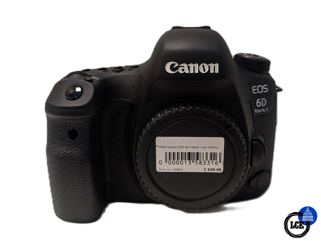 Canon EOS 6D II Body - Low 1500 Shutter Count!