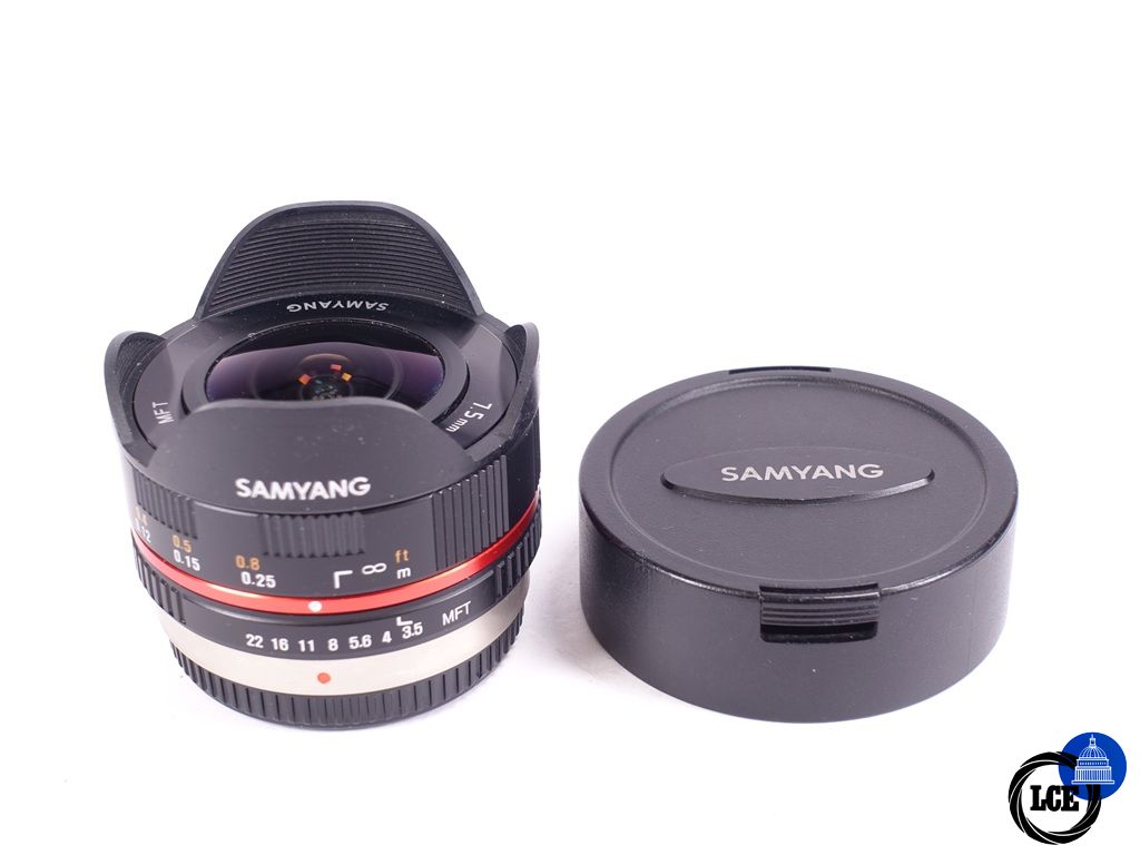 Samyang 7.5mm F3.5 Fish Eye Lens MFT