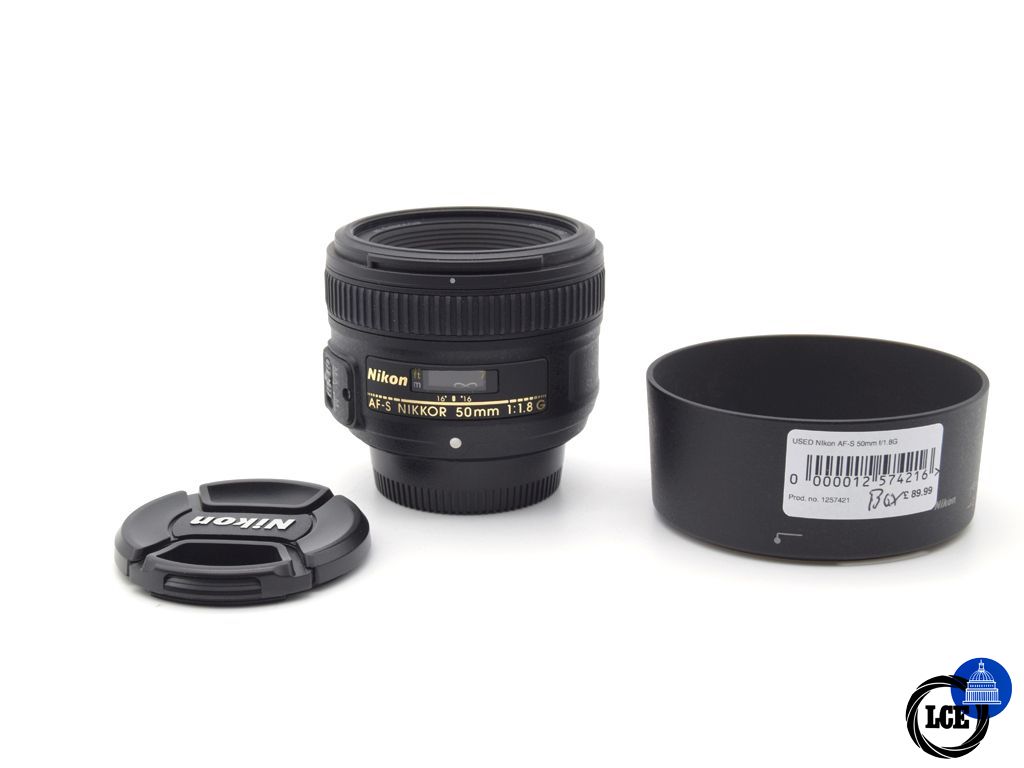 Nikon AF-S 50 f/1.8G inc Hood 
