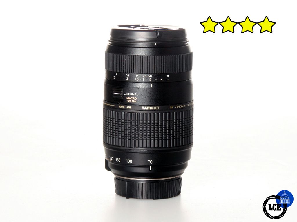 Tamron 70-300mm f4-5.6 Di Tele-Macro Nikon AF/AF-S Fit (with Hood)