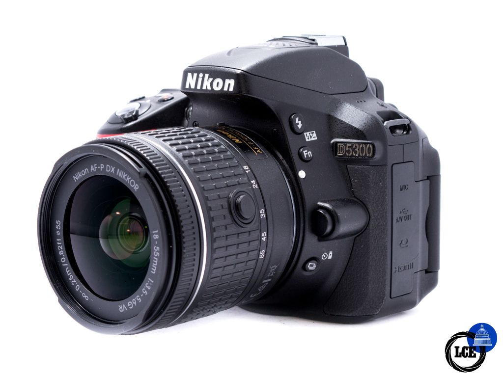 Nikon D5300 + AF-P 18-55mm f3.5-5.6G VR DX *Low Shutter Count*