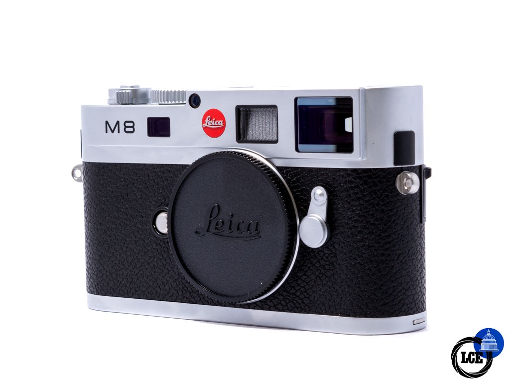 Leica M8 Silver *Boxed* + Handgrip + cases