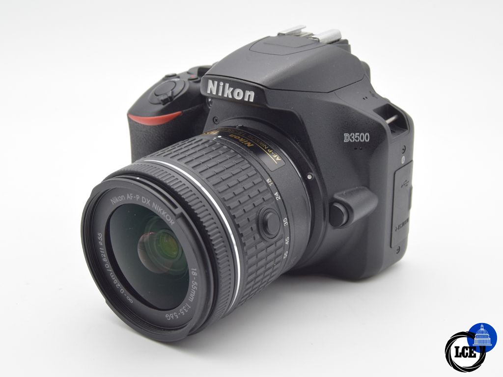 Nikon D3500 + AF-P 18-55mm f/3.5-5.6G DX (636 Shutter Actuations)