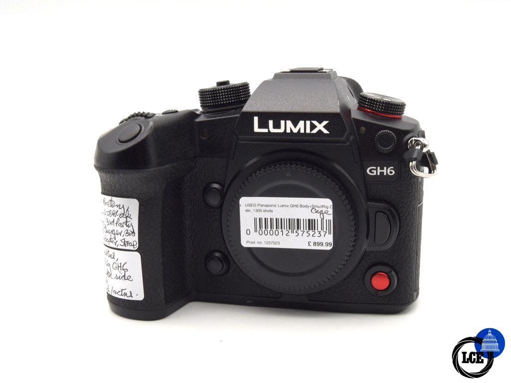 Panasonic Lumix GH6 Body + Small Rig Cage (1,305 shots)