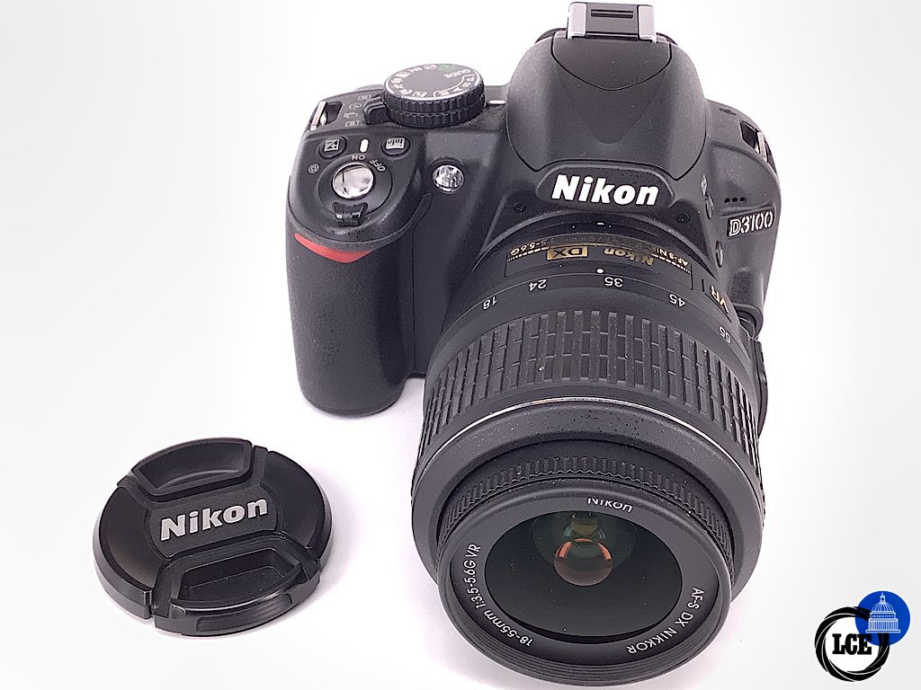 Nikon D3100 + AF-S 18-55mm VR 2.3k shutter count 