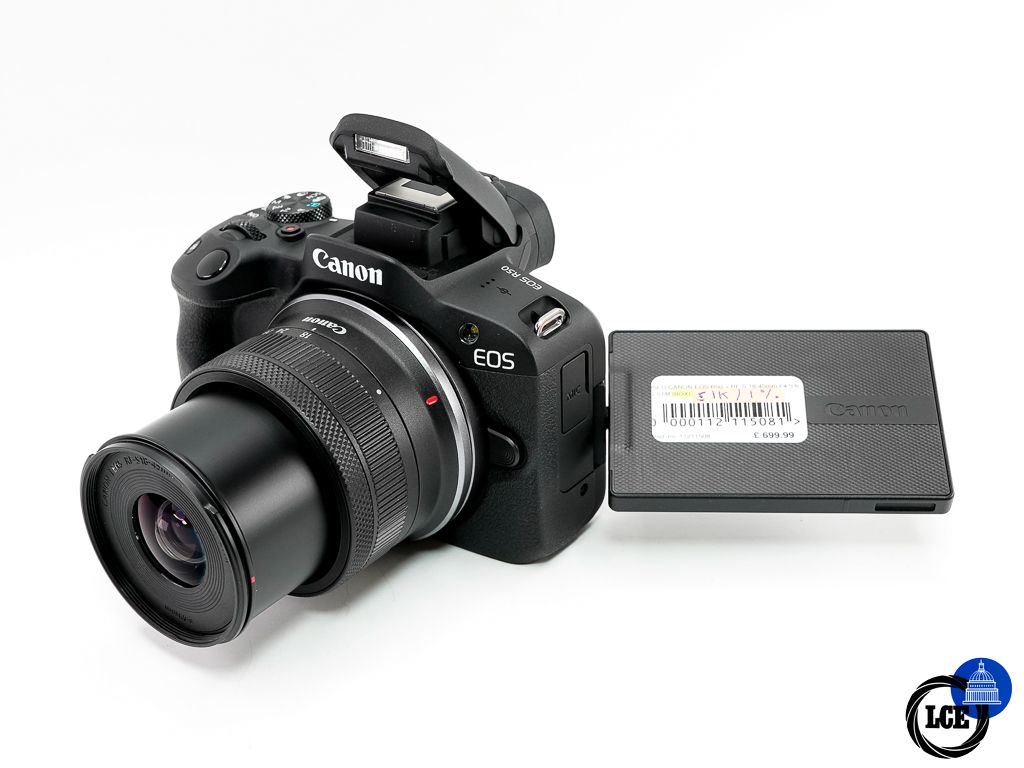 Canon EOS R50 + RF-S 18-45mm F4.5-6.3 IS STM * BOXED / SHUTTER COUNT <1K / 1% *