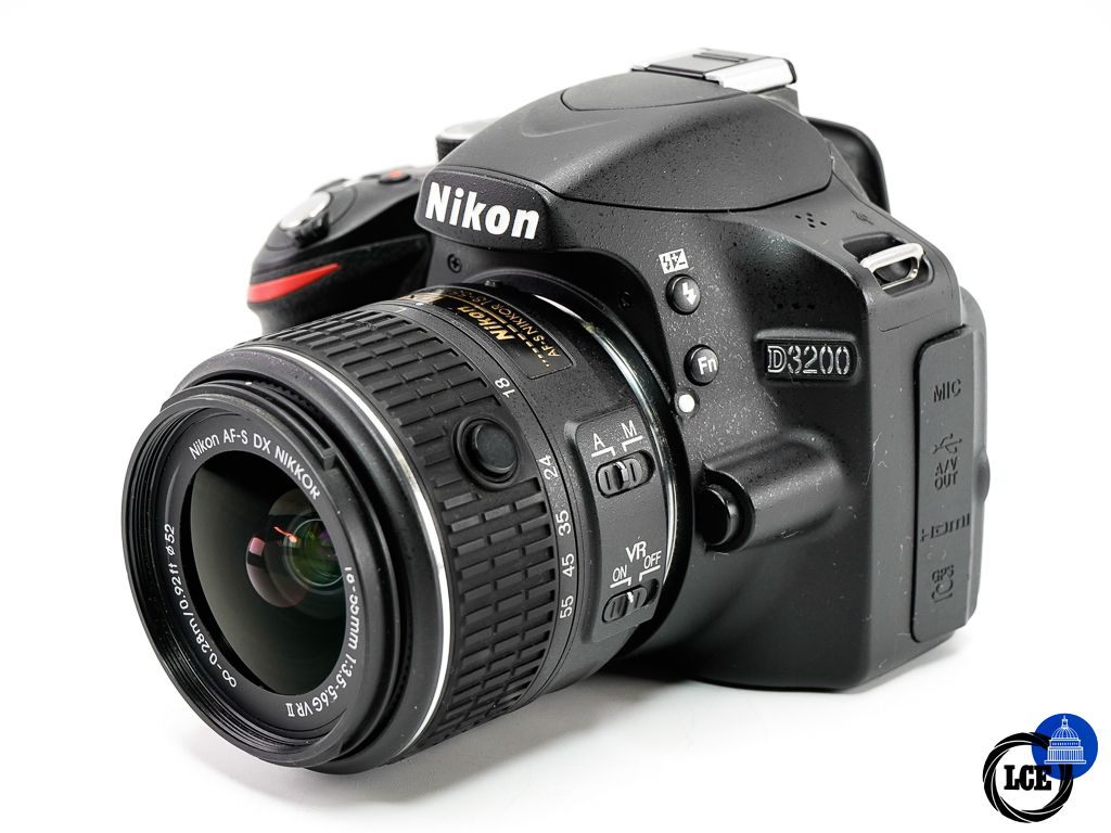 Nikon D3200 + 18-55mm VR    ** Low Shutter Count **