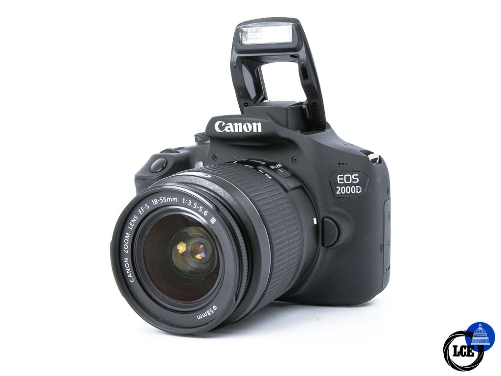 Canon EOS 2000D + EF-S 18-55mm F3.5-5.6 III *1K Shutter count