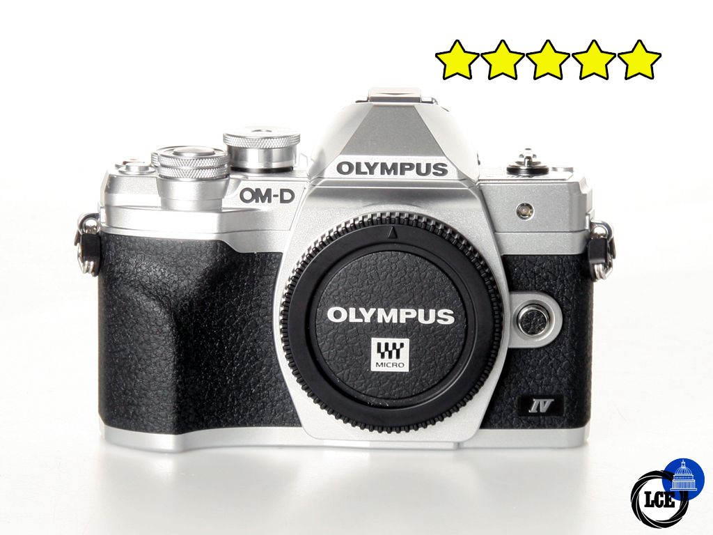 Olympus OM-D E-M10 MK IV Silver Body (Low Shutter Count 1,319)
