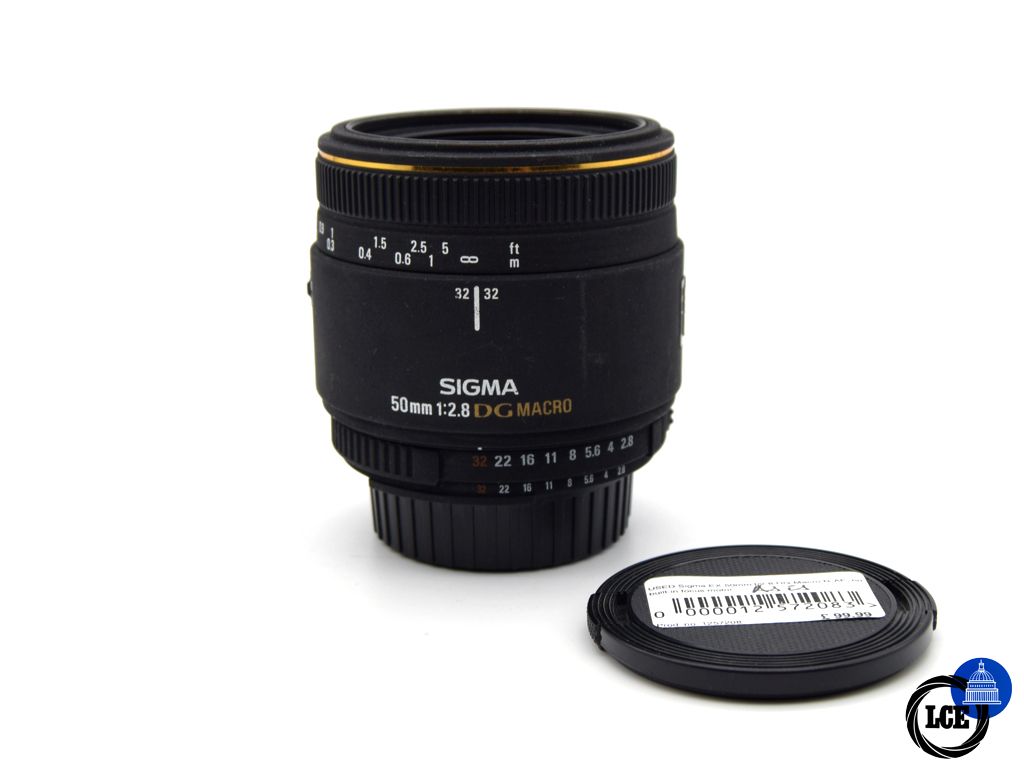 Sigma EX 50mm f/2.8 DG Macro Nikon Fit (No built in auto focus) Sigma EX 50mm f/2.8 DG Macro Nikon Fit (No built in auto focus)