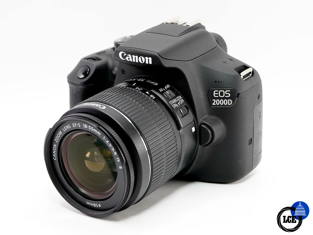 Canon EOS 2000D + EF-S 18-55mm F3.5-5.6 IS II * BOXED * Canon EOS 2000D + EF-S 18-55mm F3.5-5.6 IS II * BOXED *