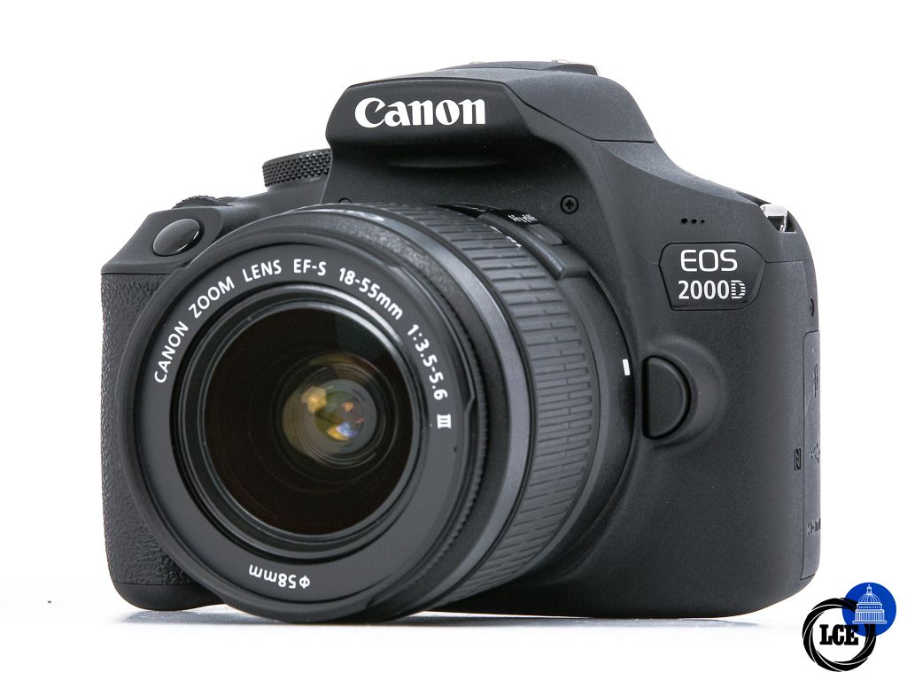 Canon EOS 2000D + 18-55mm III **1.5k Shutter Count** Canon EOS 2000D + 18-55mm III **1.5k Shutter Count**