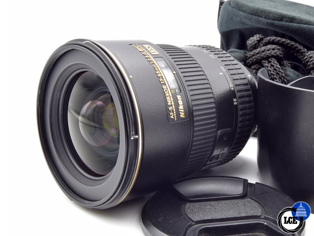 Nikon AF-S 17-55mm f/2.8G ED DX inc Hood & Soft case Nikon AF-S 17-55mm f/2.8G ED DX inc Hood & Soft case