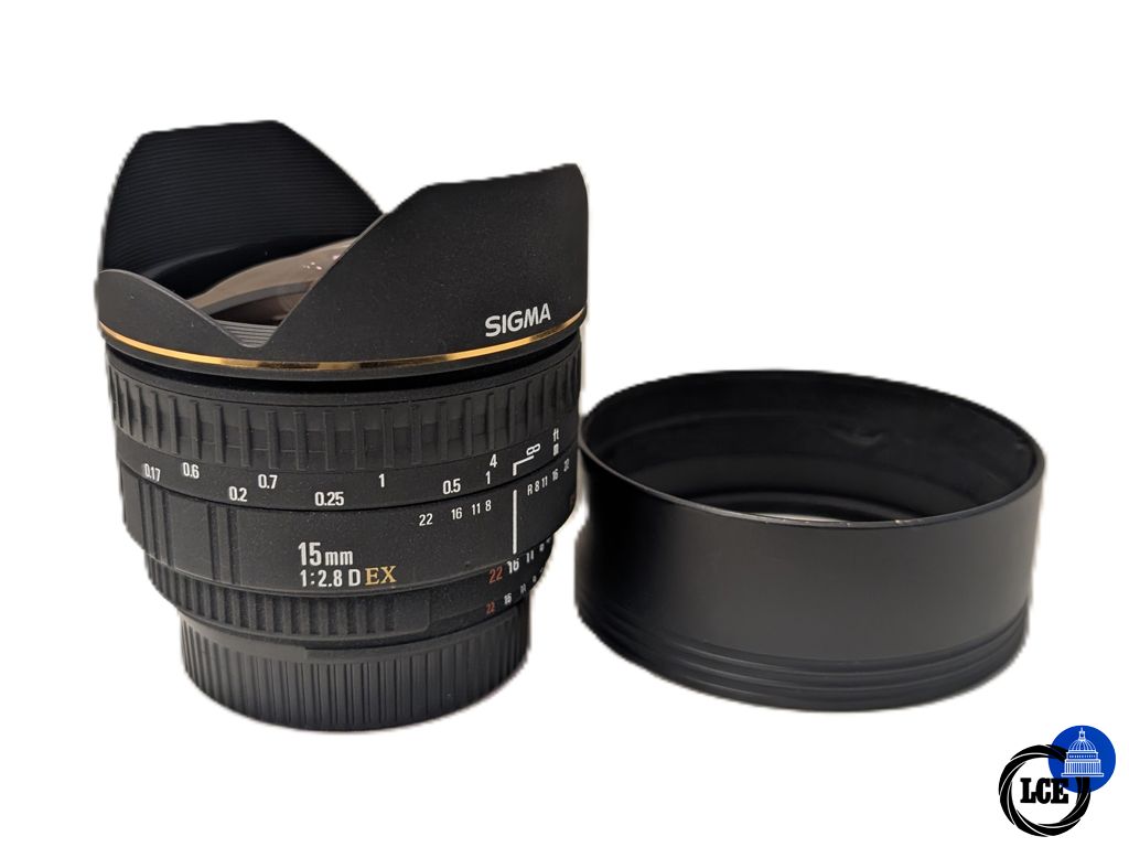 Sigma AF 15mm F2.8 D EX Fisheye Nikon F Fit - Non Motored Sigma AF 15mm F2.8 D EX Fisheye Nikon F Fit - Non Motored