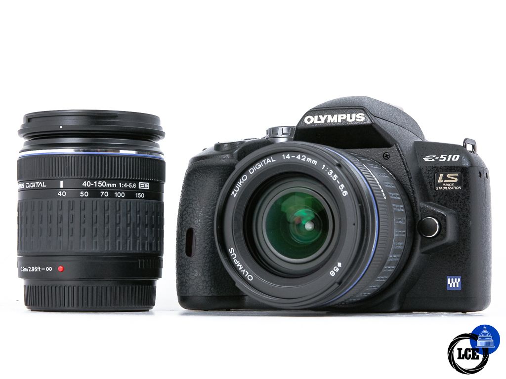 Olympus E-510 + 14-42mm + 40-150mm **Boxed**