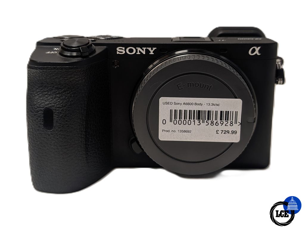 Sony A6600 Body - 13.3k Shutter Count 