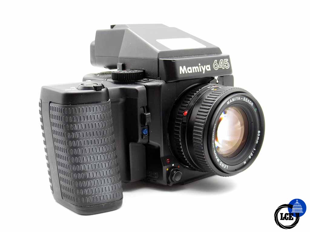 Mamiya M645 Super+ 80/2.8 Sekor C N, AE Prism Finder, 120RFH, WLF