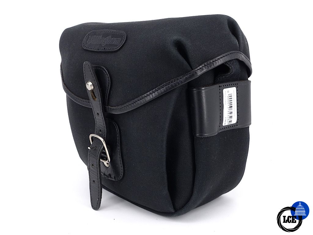 Billingham Hadley Digital Shoulder Bag Black FibreNyte / Black Leather (Olive Lining) | 4*
