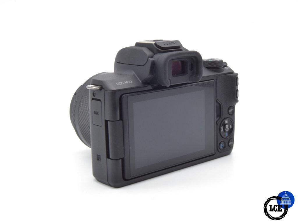 Canon EOS M50 + 15-45mm f/3.5-6.3 IS STM (less than 1000 shutter actuations)