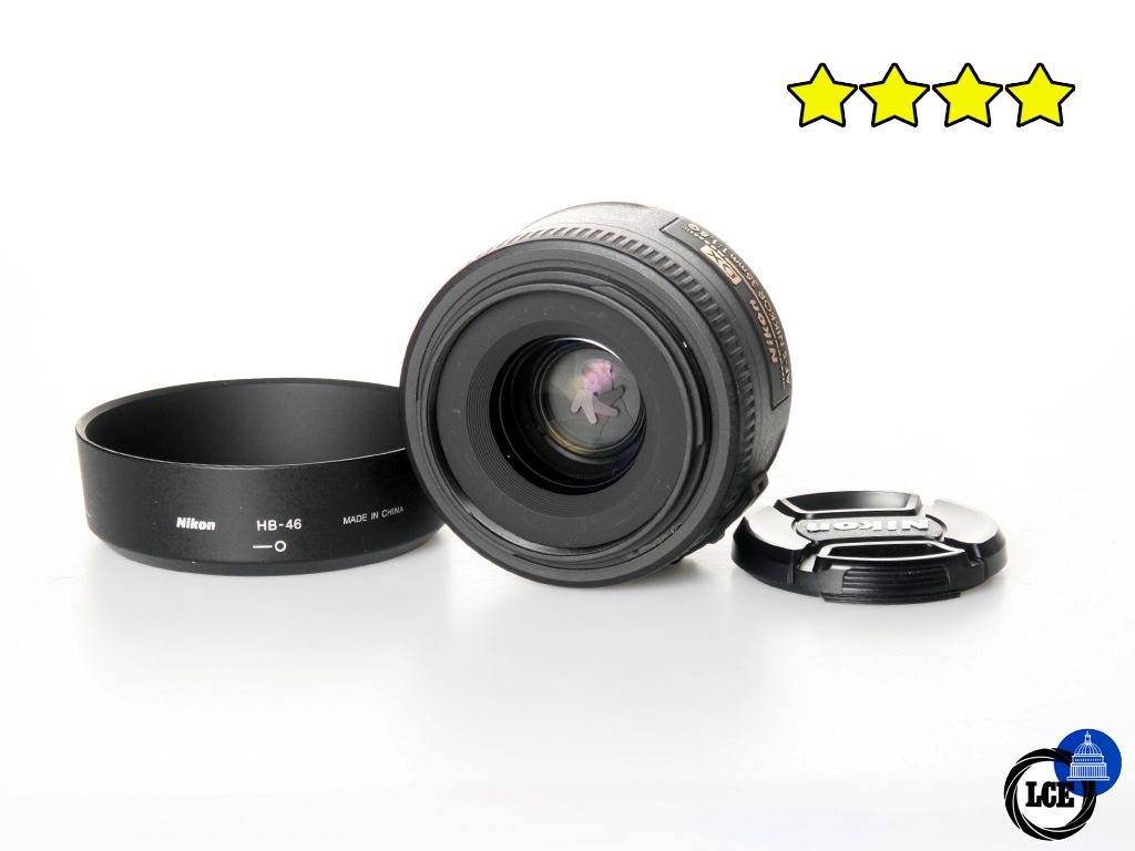 Nikon 35mm f/1.8 G AF-S DX (with Hood)